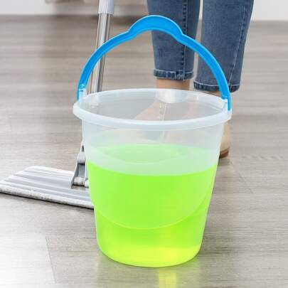 1 pieza Cubeta de agua portátil 10 litros, cubo de lavado de autos de plástico y silicona, cubo de almacenamiento de agua y riego para el hogar