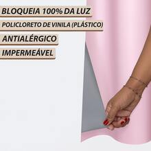 Blackout Curtain, Light Blocking, 2.80 X 2.20 M, Living Room/Bedroom - Màu Hồng baby - Xem 3