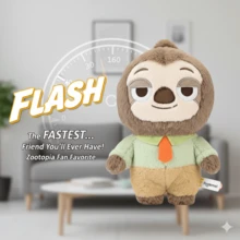 Disney 闪电侠毛绒玩偶，朱迪·尼克的朋友，25厘米高品质毛绒玩偶抱枕，柔软舒适，可爱的沙发床装饰，官方毛绒玩偶 - 可爱毛绒玩偶，包包挂饰 | 正品毛绒玩偶，活泼的闪电侠毛绒玩偶 - 非常适合主题房间或派对，情人节礼物，柔软毛绒玩偶 - 彩色 - 查看 3