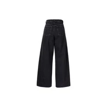 adidas originals Loose AW24 經典運動系列 條紋舒適親膚寬褲 女款 黑色 - 黑色 - 查看 2