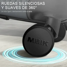 Maleta Rígida 18" con 4 Ruedas Giratorias 360°, Candado Integrado y Gran Capacidad - Equipaje de Cabina para un Viaje sin Esfuerzo - Plateado - Ver 4
