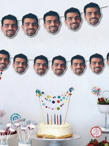 1/3/5/10个装定制照片面具，生日派对装饰，个性化扇形人脸剪纸棒，趣味面具装饰，头像纸片剪纸，定制单身派对，个性化大头纸片剪纸，定制人脸纸片剪纸派对用品，上传照片用于生日、婚礼、朋友、家庭，最佳礼物，派对装饰 - 多色(大人頭) - 查看 6