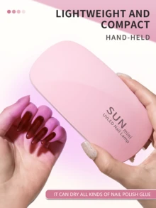 XEIJAYI 6W Mini Mouse Nail Lamp Nail Dryer Machine UV/LED Lamp Portable Micro USB Charging Cable Home Use Drying Lamp For Ge - Berwarna merah muda - View 3
