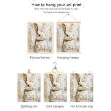 لوحة جدارية فنية عتيقة، طباعة على قماش، أرنب صغير جذاب، لوحة أرنب تجريدية، فن حيواني، فن جداري للربيع، ديكور عيد الفصح، ملصق عيد الفصح، ديكور منزل ريفي، مؤطر أو غير مؤطر، ديكور غرفة، ديكور منزلي، ديكور شقة سكنية للطلاب، هدايا لديكور الجدران في الفندق، المنزل، غرفة المعيشة، غرفة النوم، الحمام والمكتب - A - مشاهدة 6