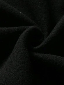 SNOOPY Dog Valentine's Day Flower Confession Pattern Printed Couple Street Casual Fashion Hoodie, Loose And Comfortable Street Style Long Sleeve Home Style, Soft Cotton Blended Men's And Women's Warm Winter Clothing, Couple's Clothing - 女款黑色 - 查看 4