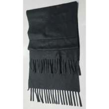 1pc Solid Color Scarf, Unisex Warm Knitted Tassel Long Scarf, Suitable For Spring, Autumn And Winter, Boyfriend Gift, Neck Warmer, Blanket - Black - View 11