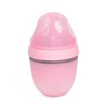 1pc Baby Bottle, 0-3 Months Infant Bottle, 150ml Anti-Colic, Silicone Anti-Drop Reusable Bottle, Easy To Clean - 彩色 - 查看 8