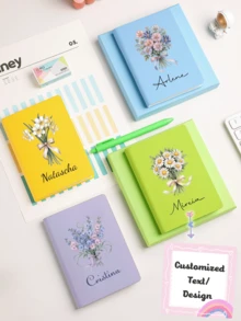 定制高级笔记本和钢笔礼盒套装，定制优雅书写套装，定制个性化笔记本和钢笔套装，定制笔记本礼品，定制时尚文具套装，定制优雅笔记本，定制精装笔记本——学生和专业人士的理想礼物 - A6套裝本 - 查看 2