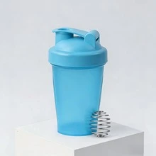 400ml/16oz Protein Powder Shaker Bottle With Mixing Ball, Leak-Proof, Suitable For Gym, Workout, Smoothie Blending (Pink/Pink Bottle, 16oz-400ml-1pc) - Multicolor - View 12