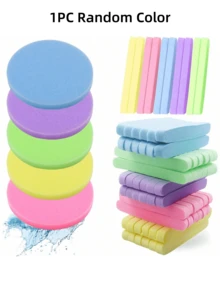 12/6/1pc Disposable Compressed Cosmetic Sponge Pads For Face Mask, Makeup Removal, Exfoliating - Multicolor - View 13
