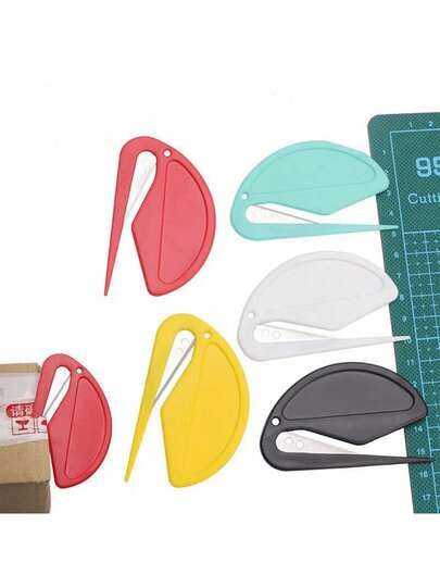 2pcs Desktop Letter Opener, Plastic Envelope Opener, And Efficient Mail Opening Tool, Envelope Cutter With Sharp Edge For Opening Mail And Cutting Paper