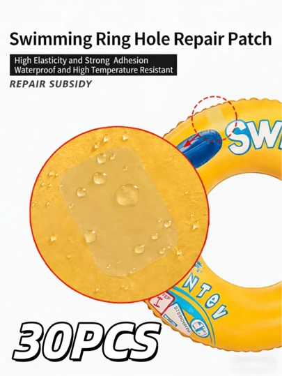 JUE FISH 5cm*5cm Cinta adhesiva transparente y resistente al agua para reparaciones multiusos, con fuerte adhesivo para uso en exteriores/piscina/carpa de camping, apta para colchón inflable, carpa, bote, saco de dormir, sombrilla, sofá de cuero, colchoneta inflable, paraguas, cortavientos, chubasquero, balsa, piscina, flotador de piscina