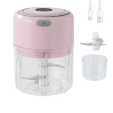 250ml Mini Rechargeable Garlic Chopper & Grinder, Durable And Reliable, Ideal For Grinding Garlic, Chili, Onion, Ground Meat, Nuts, Etc. - Multicolor - View 16