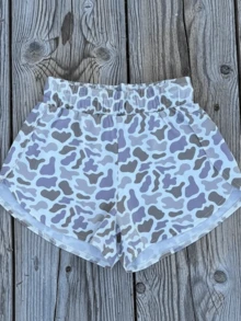 Fashion High Waist Camo Sweat Shorts For Women, Ladies Bottoms For Daily Wear - 麥肯 - 查看 1
