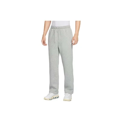  Nike FW25 直筒柔和純色繫帶運動長褲 男款 灰色