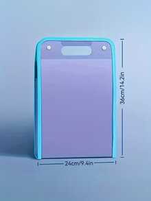 13-Pocket Accordion File Folder - A4 Size Portable Vertical Folding Organizer With Divider Tabs, Ideal For School, Office, Students And Professionals. Essential File Management Tool. Made Of High-Transparent Waterproof Material. Expandable Multi-Function File Bag. Must-Have For Back To School Season. - Multicolor - View 5