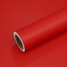 1 Roll Red Self-Adhesive Wallpaper, PVC Peel And Stick Wallpaper, Thick Waterproof Easy To Apply And Remove, No Residue, Suitable For Bedroom, Living Room, Ceiling, Countertop, Cabinet, Furniture And Home Renovation, Easy To Cut And Install - Red - View 10