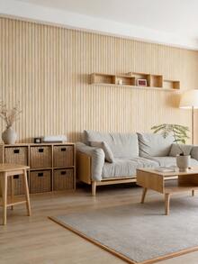 Brodark 1卷3毫米厚木纹自粘壁纸，40x300厘米/15.7x118英寸，自粘墙纸，3D木纹墙板，撕开即贴，易于安装、清洁和裁剪，家居装饰墙贴，适用于墙面装饰、家居装饰、客厅、卧室、房间装饰，也适用于天花板、隔断和弧形墙面，厨房壁纸 - 40*300cm/15.7*118in - 查看 10