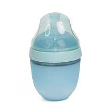 1pc Baby Bottle, 0-3 Months Infant Bottle, 150ml Anti-Colic, Silicone Anti-Drop Reusable Bottle, Easy To Clean - 彩色 - 查看 10