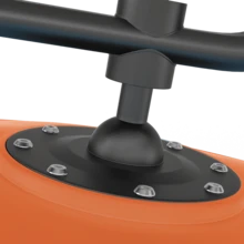 Carousel Sensory Swivel Chair With Non-Slip Metal Base - Orange - View 4