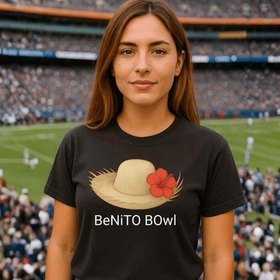 Benito Bowl Puerto Rican Pava Woman Shirt Latino Heritage Tee For 2026 Big Game Halftime Performanc - Black - View 1