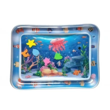 1 pieza Colchoneta inflable para tiempo de barriga con diseño de llenado de agua, para entrenamiento de gateo y agarre de manos de bebés, colchoneta de juego interactivo padre-hijo para niños y niñas - Multicolor - Ver 12