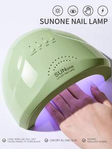 XEIJAYI 1个绿色USB供电的SUNone UV LED美甲灯，专业凝胶指甲油烘干机，带定时器和智能美甲烘干功能，美甲护理设备，LED美甲灯，3档亮度调节，红外智能传感器，适用于美甲沙龙和家庭美甲美足护理 - 綠色 - 查看 7