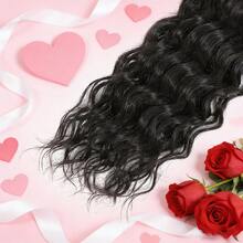 12A Natural Wave Bundles Human Hair 100% Brazilian Unprocessed Virgin Hair Wet And Wavy Hair Bundles Peruvian Deep Wave Hair Valentine's Day Must-Have For Hair Salons & Personal Use - Natural Black - View 4