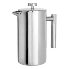 French Press Coffee Machine 600ml, Double-Layer Insulated French Press Coffee Press Stainless Steel Travel Camping (2-4 Cups, 20 Ounces) - Multicolor - View 14