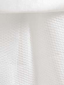 Young Girls Beaded Embroidered Mesh Cap Sleeve Elegant Flower Girl Wedding Princess Dress, Suitable For Birthday, Prom, Vacation, Party, Does Not Include Headband - White - View 10