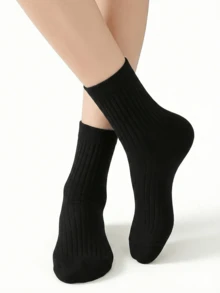 1/3/5/10/20 双装男女通用短踝袜，白色休闲运动袜，可爱有趣的 情人节礼物 - 彩色 - 查看 6