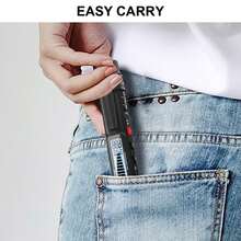 HYTAIS 1 pezzo Analizzatore di gas, Rilevatore di perdite di gas, Rilevatore di gas combustibili, Rilevatore di perdite di gas infiammabili ad alta sensibilità, Rilevatore portatile di gas infiammabili avanzato 0-10.000 PPM con allarme sonoro forte e luce luminosa, Design compatto di grado industriale, Finitura nera durevole, Facile da usare - nero - Visualizzare 6