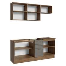 Cocina Integral Completa Modular Madesa Vik 180cm MG - Marrón y Gris - Ver 10