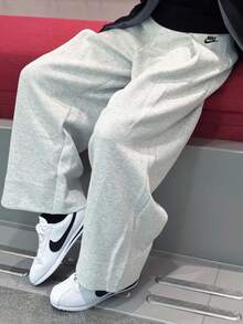 Nike Sportswear Tech Fleece FW/AW24 舒適時尚簡約百搭純色休閒褲 女款 淺灰色 - 淺灰色 - 查看 7