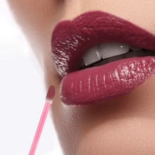 200支装一次性唇刷 - 植绒绒毛刷头，适用于唇膏、唇彩和遮瑕膏，旅行装化妆工具，黑色手柄，赠品 - 粉色 - 查看 2