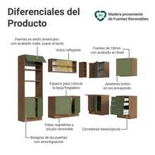 Cocina Integral Completa Modular Madesa Vik 399cm MV 01 - Marrón y Verde - Ver 4