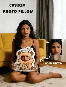 Customizable Cat Photo Pillow DIY Pet Memorial Gift 3D Animal Image Pillow Personalized Lost Dog Gift Dog Photo Cushion Christmas Gift - Kapibala - View 3