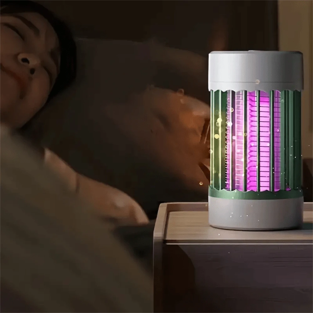 USB Powered Mosquito Repellent Lamp, Insect Killer Lamp, Mosquito Trap Lamp. Can Be Hung Up, Portable And Compact. Ultraviolet Wavelength Technology, 360-Degree Ring-Shaped High-Voltage Electric Shock. Two Lighting Modes (Mosquito Repellent & Trap, And Night Light) Suitable For Bedroom, Dorm, And Outdoor Camping. An Essential Mosquito And Insect Repelling Device For Summer. - Nhiều màu - Xem 1