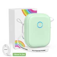 Marklife P12 Label Printer, Thermal Printer, Portable Wireless Bluetooth Label Printer, Supports Continuous Printing, Can Print Gift Labels, Item Labels, And Thank You Stickers, Suitable For Office, Home, And Kitchen, Compatible With Apple And Android Systems. Holiday Season - Multicolor - View 10