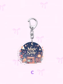 1个亚克力卡通钥匙扣，紫色友情钥匙扣：以卡通人物为主题，可用作包包挂件、趣味装饰品和粉丝礼物。适合送给男朋友、女朋友、家人、老师，也适合作为派对礼物和军主题手机装饰品。 - 彩色 - 查看 5