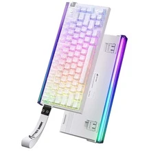 ATTACK SHARK R85 HE Rapid Trigger Magnetic Switch Customizable RGB Lightbox 75% Wired 8KHz Magnetic Keyboard With Multimedia Knob, 0.005mm RT Precision, Adjustable Trigger Point, Web-Based Driver, Supports RT/Snap Tap/DKS/MT/TGL - Multicolor - View 10