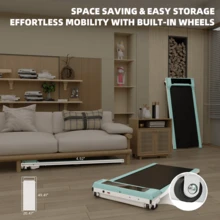 Walking Pad Under Desk Treadmill,Portable Small Treadmills For Home And Office,Super Quiet Motorized Walking Jogging Running Machine With Remote Control - 美規A型插(110-127V) - 查看 8