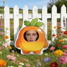 Customizable Cat Photo Pillow DIY Pet Memorial Gift 3D Animal Image Pillow Personalized Lost Dog Gift Dog Photo Cushion Christmas Gift - Radish - View 6