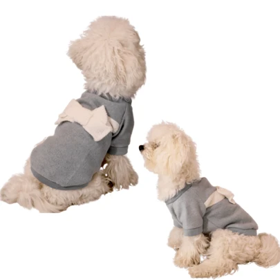 Love Heals Pet Bow Dog Dress With Hand-Sewn Decoration On The Back