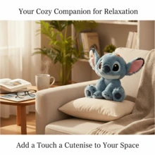 Disney Stitch Basic Sitting And Standing Plush Toy, 19cm/25cm High-Quality Plush Pillow, Soft And Comfortable Plush Toy, Cute Sofa Bed Decoration, Official Stitch Plush Toy - Cute Plush Toy, Bag Charm | Authentic Plush Toy, Playful Stitch Plush Toy - Perfect For Lilo & Stitch Themed Rooms Or Parties, Valentine'S Day Gift, Soft Plush Toy, Huggable Plush Toy, Cartoon Plush Toy Pillow, Photo Prop For Girls, Birthday And Valentine'S Day Gift For Children And Girlfriends, Suitable For Various Events - Multicolor - View 2