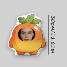 Customizable Cat Photo Pillow DIY Pet Memorial Gift 3D Animal Image Pillow Personalized Lost Dog Gift Dog Photo Cushion Christmas Gift - Radish - View 13