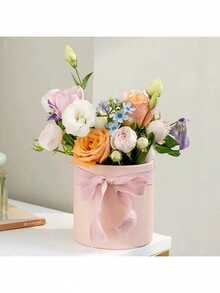 4pcs Minimalist Floral Decor Gift Candy Storage Round Gift Boxes With Lids - Lightweight Durable Elegant Packaging Suitable For Gift Display And Storage, Valentine's Day Gifts, Surprise Gift Boxes - Multicolor - View 3
