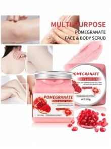 Multi-Flavor Body & Face Scrub, Exfoliates, Removes Keratosis Pilaris, Full Body Cleansing & Brightens Skin Tone, Micro-Particles Provide Deep Cleansing, Suitable For Daily Skincare/Spa Use - Rose - 查看 4