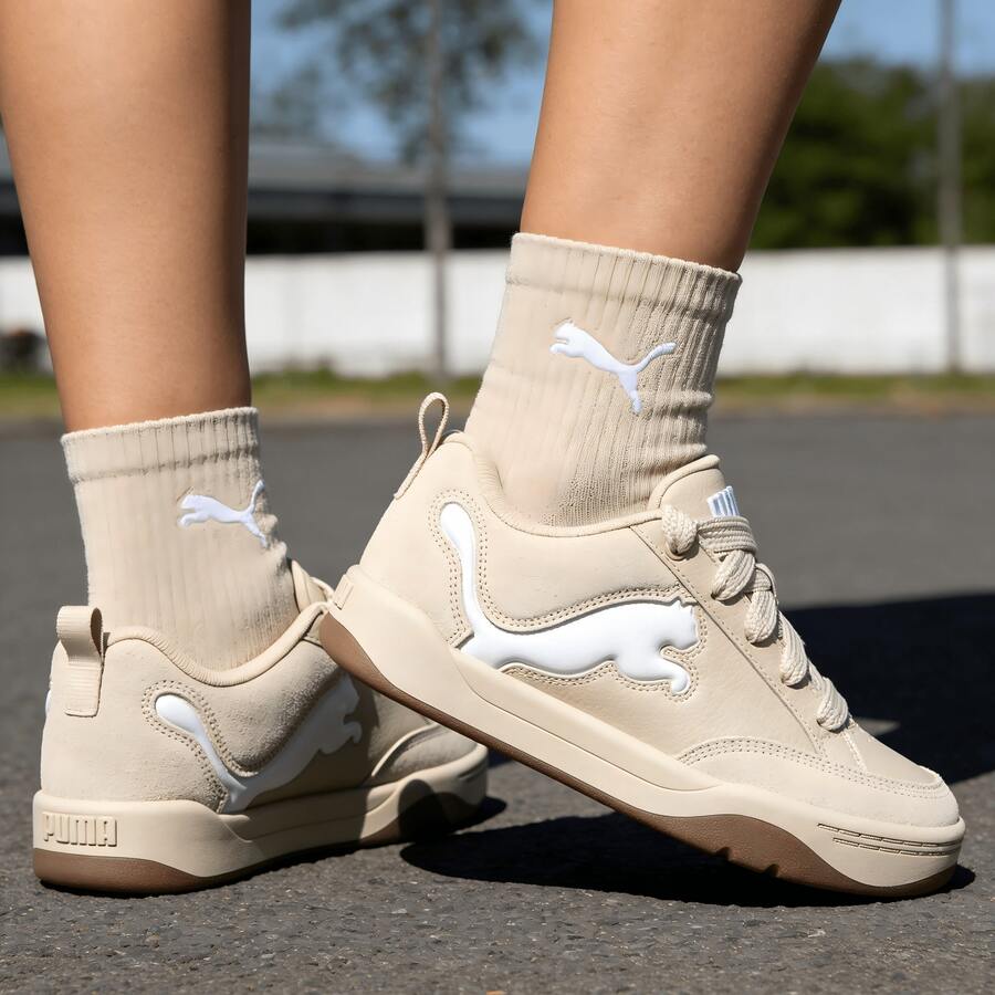 Puma Men's And Women's Shoes PARK Bread Shoes Low-Top Retro Sports Couple Casual Shoes Board Shoes 395022-02 - 395022-02 - View 1