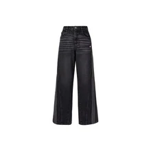 adidas originals Loose AW24 經典運動系列 條紋舒適親膚寬褲 女款 黑色 - 黑色 - 查看 15
